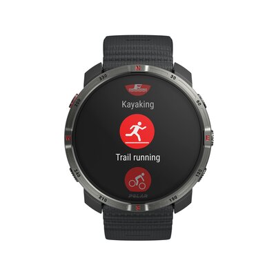 Polar Grit X2 Night Black, taille S-L