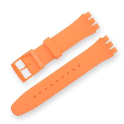 bracelet en silicone Ricardo Barletta (pour Swatch), orange