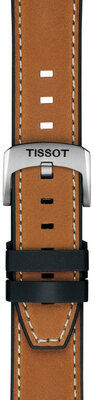 Bracelet en cuir Tissot T852.051.018 21mm, brun