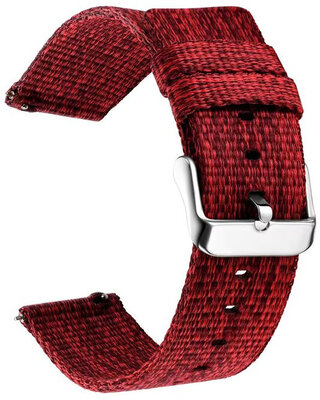 Bracelet en nylon Ricardo 20mm (pro Garmin Venu, Venu Sq, Venu Sq 2, Venu 2 plus aj.), rouge V2, Quick Release