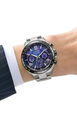 Citizen Satellite Wave Attesa Eco-Drive CC4075-50L Unite With Blue Limited Edition 2400pcs