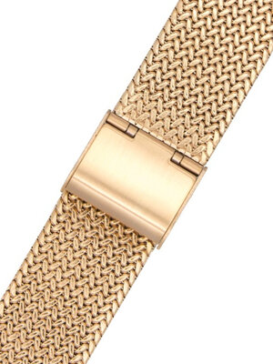 Bracelet acier Morellato Shiva 0552.600 M, or, Quick Release, Milanese