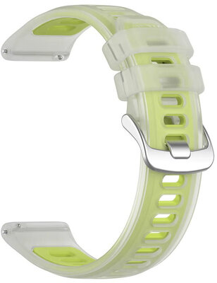 Bracelet en silicone Ricardo 20mm (pro Garmin Forerunner 570 (42mm) aj.), jaune, Quick Release
