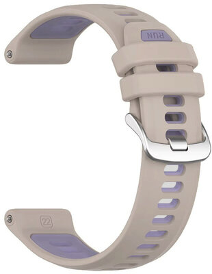 bracelet en silicone Ricardo Gressoney 22mm (pour Garmin Forerunner 970), Gray/Purple
