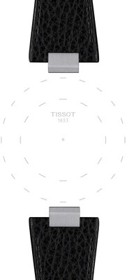 Bracelet en cuir Tissot T852.050.989 (pour le modèle Tissot PRX 40mm), noir, Quick Release