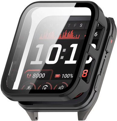 Housse de protection (pro Garmin Venu X1), plastique, noir + verre