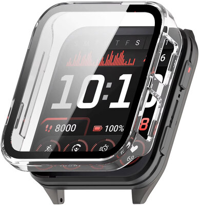 Housse de protection (pro Garmin Venu X1), plastique, transparent + verre
