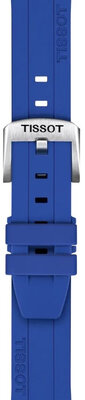 Bracelet en silicone T852.051.023 18mm, bleu, Quick Release