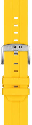Bracelet en silicone Tissot T852.050.993 22mm, jaune, Quick Release