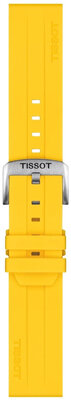 Bracelet en silicone Tissot T852.050.993 22mm, jaune, Quick Release
