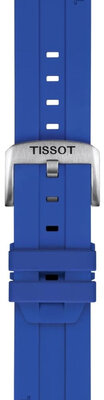 Bracelet en silicone Tissot T852.051.021 22mm, bleu, Quick Release