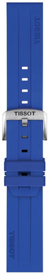 Bracelet en silicone Tissot T852.051.021 22mm, bleu, Quick Release
