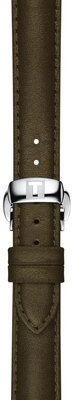 Bracelet en cuir Tissot T852.046.066 15mm, vert, Quick Release