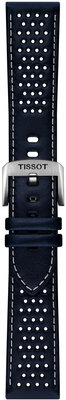 Bracelet en cuir Tissot T852.051.015 22mm, bleu, Quick Release