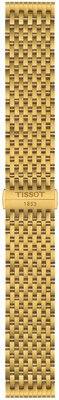 Bracelet en acier Tissot T852.049.487 20mm, doré, Quick Release