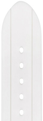 Bracelet en silicone Hirsch Jelly L 40818800-2, blanc, longueur L