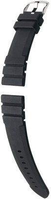 Bracelet en silicone Hirsch Seadiver L 40578850-2, noir, longueur L