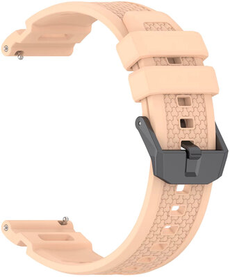 Bracelet en silicone Ricardo 24mm (pro Garmin Venu X1), beige, Quick Release