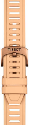 Bracelet en silicone Tissot T852.050.298 21mm, beige