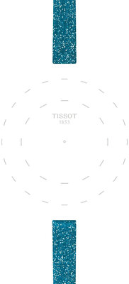 Bracelet synthétique Tissot T852.048.078 9mm, bleu, Quick Release