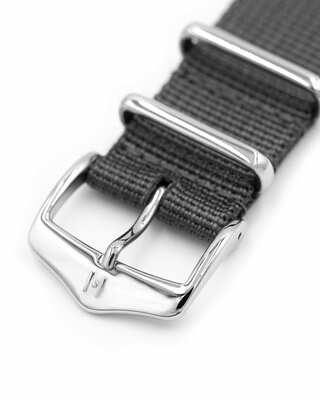 bracelet textile Hirsch Rush Recycle XL 40536030-2, gris, longueur XL