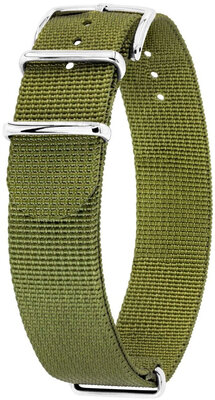 Bracelet textile Hirsch Rush Recycle XL 40536040-2, vert, longueur XL