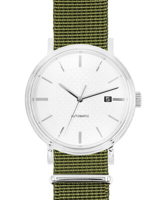 bracelet textile Hirsch Rush Recycle XL 40536040-2, vert, longueur XL