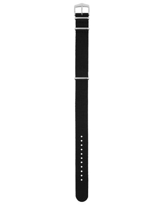 bracelet textile Hirsch Rush Recycle XL 40536050-2, noir, longueur XL