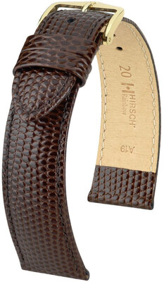 Bracelet en cuir Hirsch Rainbow 12302610NQ-1, brun, veau