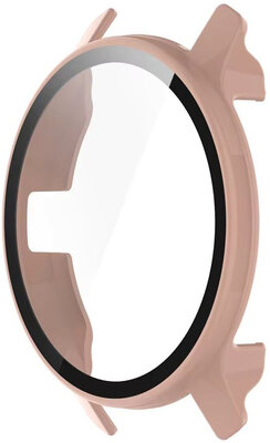 Housse de protection (pro Garmin Venu 2S), plastique, rose + verre
