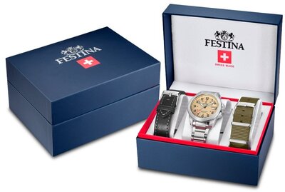 Festina Swiss Made Field 20081/1 (+ 2 bracelets de rechange)