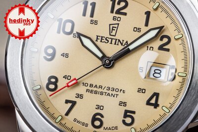 Festina Swiss Made Field 20081/1 (+ 2 bracelets de rechange)