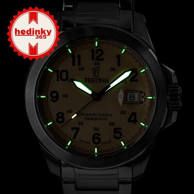 Festina Swiss Made Field 20081/1 (+ 2 bracelets de rechange)