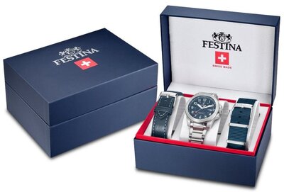 Festina Swiss Made Field 20081/2 (+ 2 bracelets de rechange)