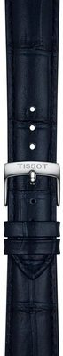 Bracelet en cuir Tissot T852.051.029 18mm, bleu, Quick Release