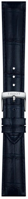 Bracelet en cuir Tissot T852.051.029 18mm, bleu, Quick Release
