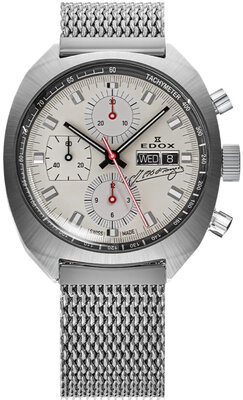 Edox Sportsman Automatic Chronograph 01132 3G BEAN Juan Manuel Fangio Limited Edition 115pcs (+ bracelet de rechange)