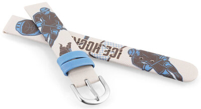 Bracelet en simili-cuir JVD JVDRJ7230.2 14mm, blanc, enfants