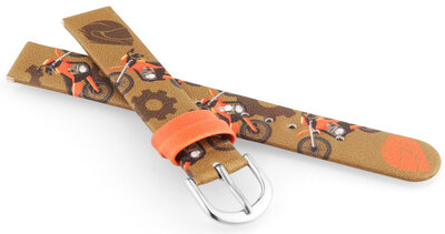 Bracelet en simili-cuir JVD RJ7233.2 14mm, brun, enfants