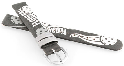 Bracelet en simili-cuir JVD RJ7234.1 14mm, gris, enfants