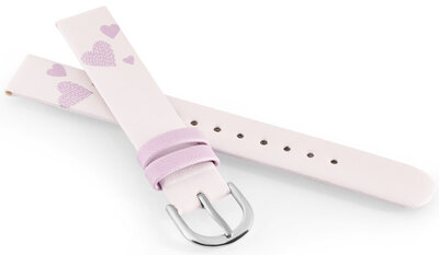 Bracelet en simili-cuir JVD RJ7237.1 14mm, rose, enfants