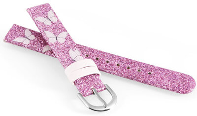 Bracelet en simili-cuir JVD RJ7238.1 14mm, violet, enfants