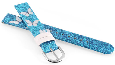 Bracelet en simili-cuir JVD RJ7238.2 14mm, bleu, enfants