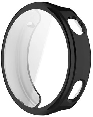 Coque de protection (pour Huawei Watch GT 6/7, 41mm), plastique, noir + verre