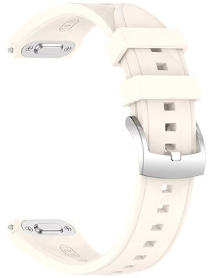 Bracelet en silicone Ricardo 18mm (pro Huawei Watch GT 6, 41mm), beige, QuickFit