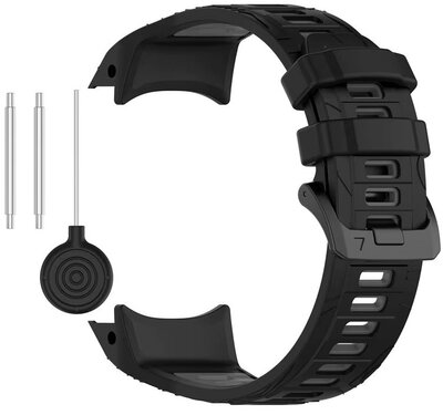 Bracelet en silicone Ricardo 22mm (pro Garmin Instinct 3, 45mm), noir