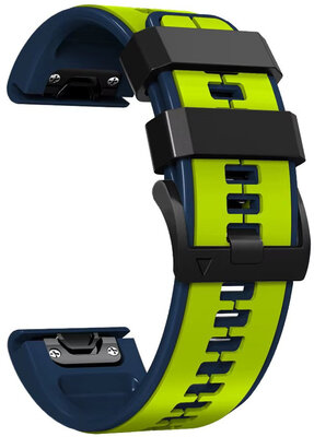 Bracelet en silicone Ricardo 26mm (pro Garmin Fenix 8/7X/6X (51mm), Tactix aj.), jaune, QuickFit