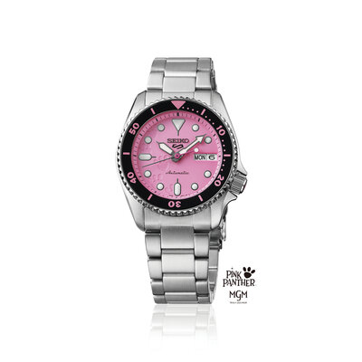 Seiko 5 Sports Automatic SRPM07K1 Pink Panther Limited Edition 9999pcs (+ bracelet de rechange)