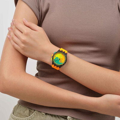 Swatch Neon Signal Flag SUSB422