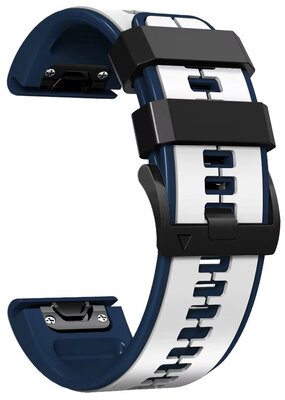 Bracelet en silicone Ricardo 26mm (pro Garmin Fenix 8/7X/6X (51mm), Tactix aj.), blanc, QuickFit